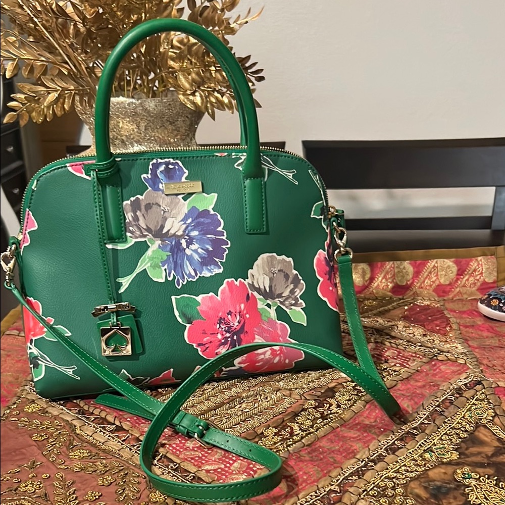 Kate Spade Green Floral Women's Bag